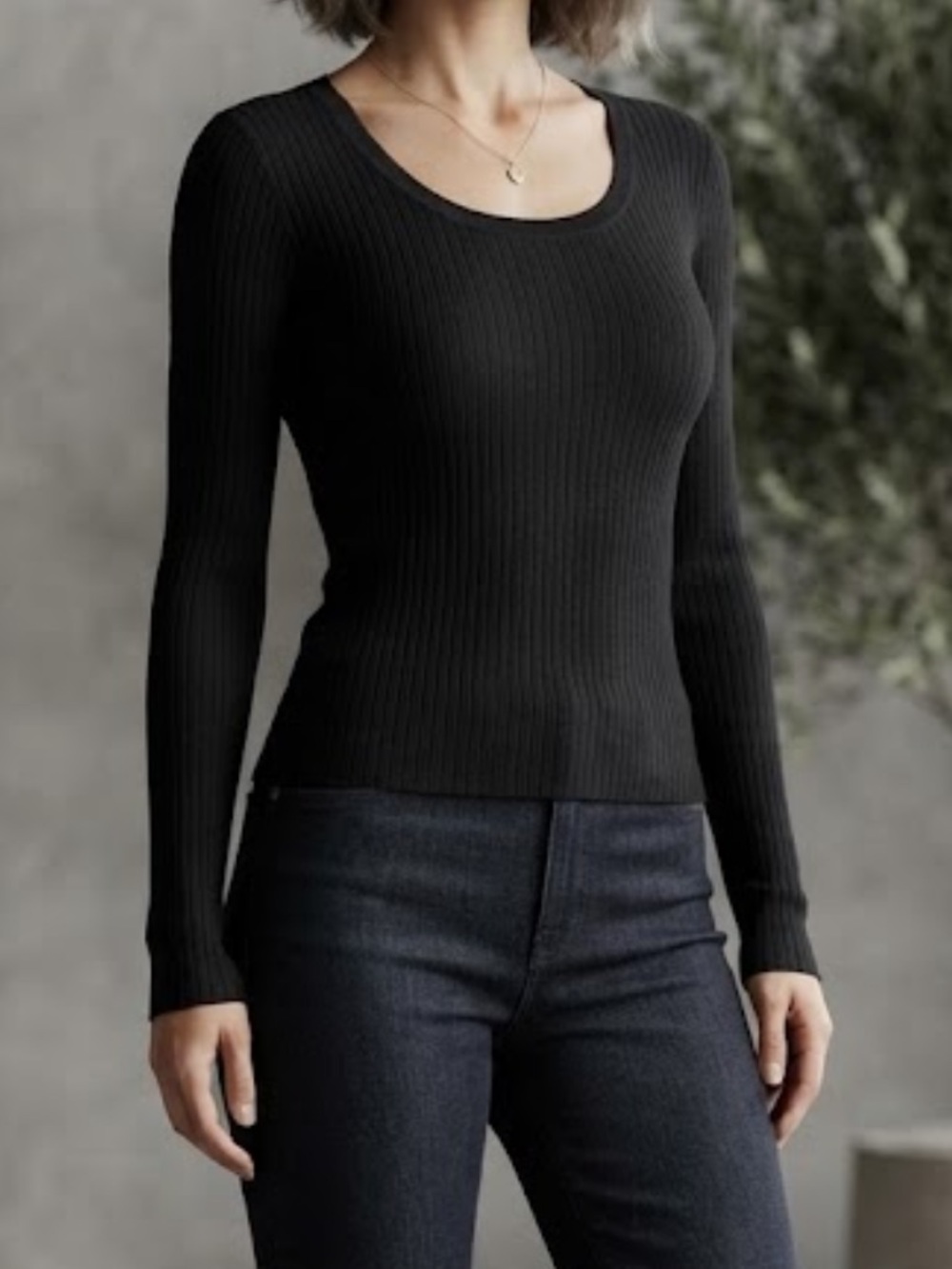212‎ Collection Ribbed Sweater